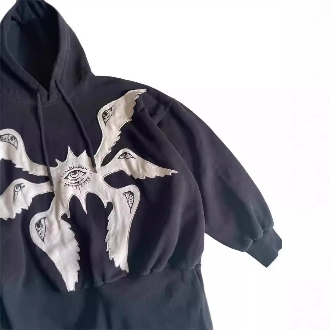 Gothic Angel Wings Hoodie