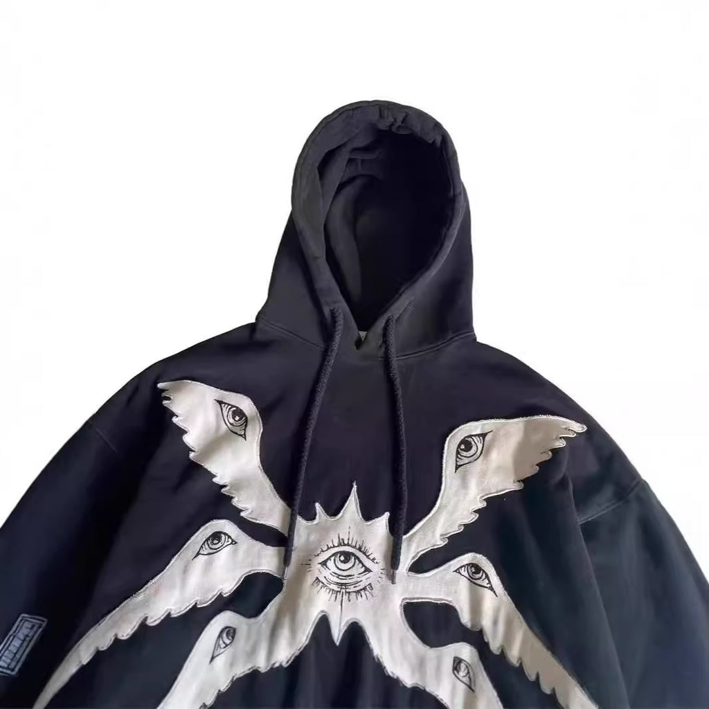 Gothic Angel Wings Hoodie