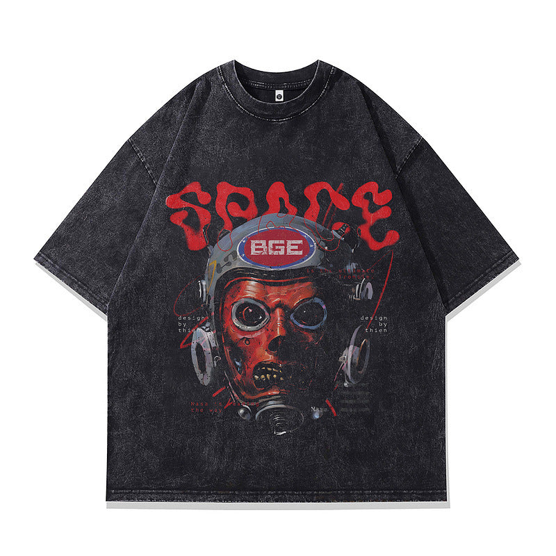Oversized Skull Wash Tee