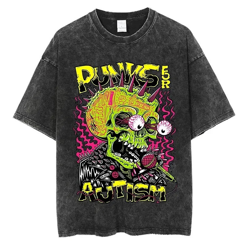 Washed Skull Graphic Tee
